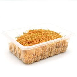 Egeanka Kataifi Shredded Phyllo Dough for Kunafa, Dubai Chocolate, and Desserts, Vegan & Halal, No Preservatives, Dried & Cooked Options - 6 Oz (Cooked)