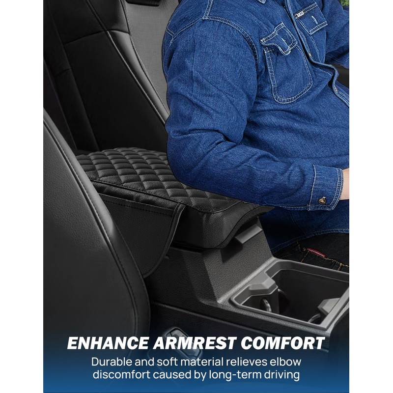 JOYTUTUS Center Console Cover with Pocket Compatible with 2016-2023 Tacoma