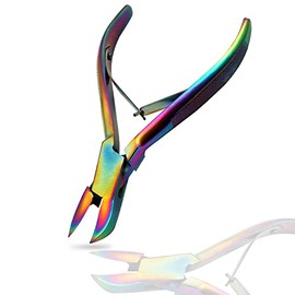 Multi Rainbow Color Piglet Teeth Cutter, 12.7cm/5.5in Stainless Steel Tooth Cutter Scissor Pig Tooth Nipper Piglets Teeth Clipper By Vision Tek Med