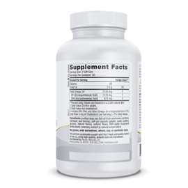 Nordic Naturals ProOmega 2000, Lemon Flavor - 120 Soft Gels - 2150 mg Omega-3 - Ultra High-Potency Fish Oil - EPA & DHA - Promotes Brain, Eye, Heart, & Immune Health - Non-GMO - 60 Servings