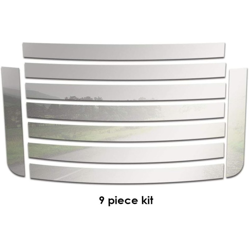 Brighter Design 9pc. Chrome Hood Vent Trim fit for Hummer