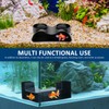 2Pcs Aquarium Underground Tunnel for Fish Shrimp Hideout Under Gravel