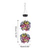 Solar Powered Garden Hanging Lights Mesh Orb with Butterflies Waterproof