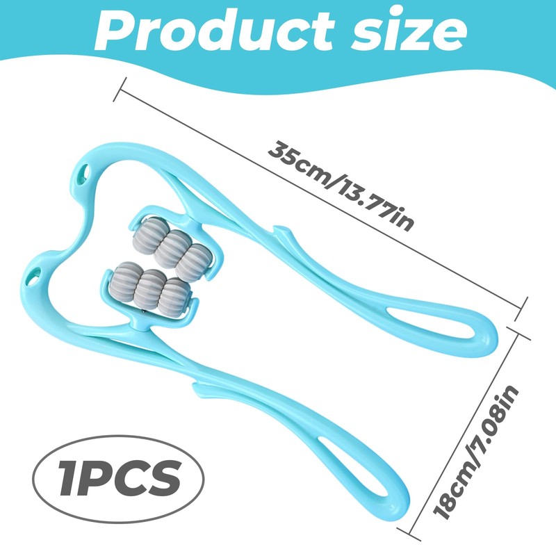 Simsky Nackenmassagegerät mit sechs Rädern, Schultermassagegerät