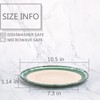 Bosmarlin Stoneware Dinner Plates, 10.5 inches, Set of 4 for
