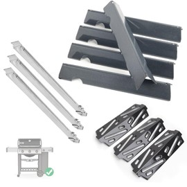 SafBbcue Grill Parts Kit for Weber Genesis II 300 Series Grill,66032/66095 Flavorizer Bars 66685/66040 Heat Deflectors and 67490 Burner Tubes for Weber Genesis II E/S-310/315 SE-315 3 Burner Grills