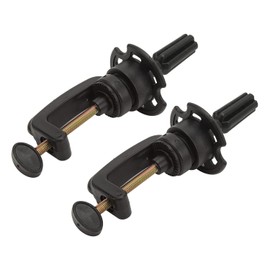 2 Soportes para Cabeza de Peluca, Soporte para Cabeza de maniquí de Peluca, Soporte de Altura Ajustable para Cosmetología, Soporte para maniquí, Abrazadera Negra