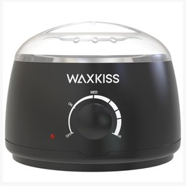 waxkiss Calentador De Cera De 14 Oz Para Depilación, Máquina De Fusión De Cera Profesional Para Mujeres Hombres Con Olla De Aluminio Y Tapa Transparen