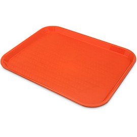 Carlisle CT141824 Polypropylene Cafe Standard Tray, 17.87" x 14.00", Orange (Case of 12)