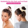 8 Scrunchies Esponjosos de Toalla Gomas para Secar Cabello Scrunchie
