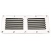 Amarine-made 2 Pack of Stainless Steel Stamped Louvered Vent -