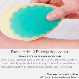 Mercader Digital 10x Esponja Depiladora Elimina Vello Corporal Mayoreo +envío