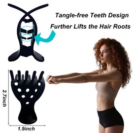 Root Lifting Hair Clips for Women No Crease Invisible Clip for Curly Fine Hair, Volume Clips for Roots Curly Hair for Bouncy Volume