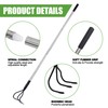 YEELOR Multifunctional Garden Cultivator, 3 Prong Cultivator Long Handle, Garden