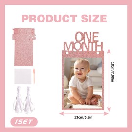 1 Set First Birthday Photo Decorations Girl or Boy for 1-12 Months First Birthday Banner Party Celebration Decor Bunting for Boys