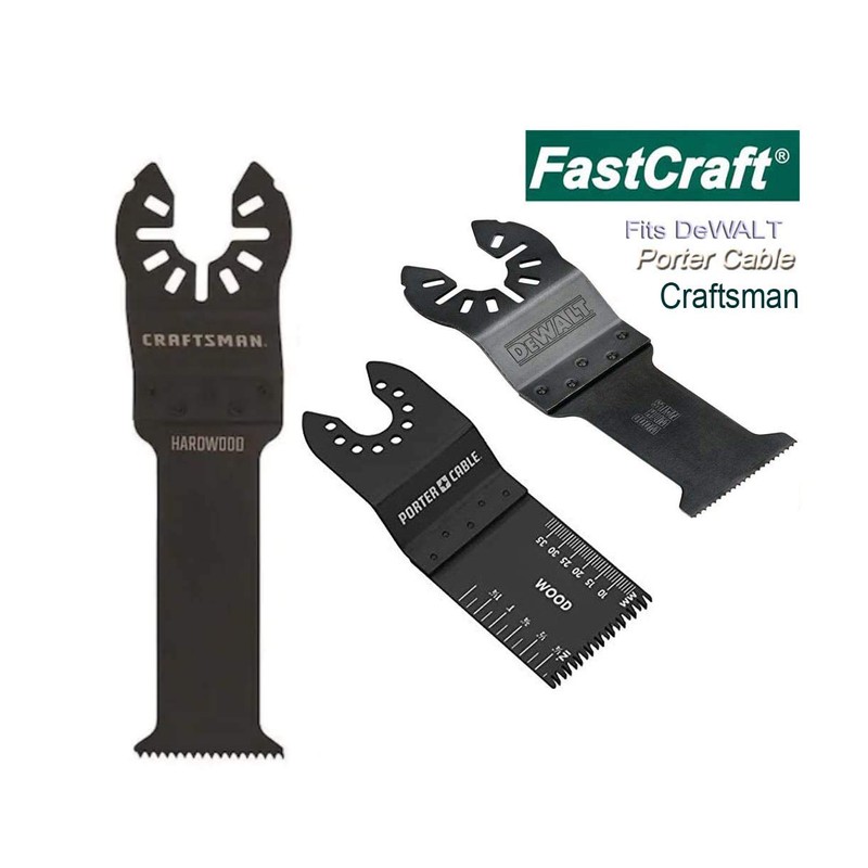 FastCraft Oscillating Tool w 3pc Saw Blades - 5.0A PEAK