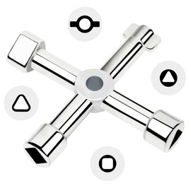 Utility Meter Boxes Key Electry Gas Meter Box Key Cupboard Key, Cabinet Key 4 in 1 Versatility, Zinc Alloy Metal Key