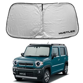 SAWAKAKI Suzuki Hustler MR52S MR92S Special Design Sunshade for Windshield with Logo UV Protection Heat Insulation Sunburn Prevention Compact Storage