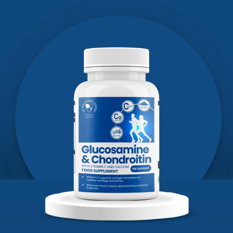 Glucosamine & Chondroitin: 120 Capsules - Supplement with High Strength