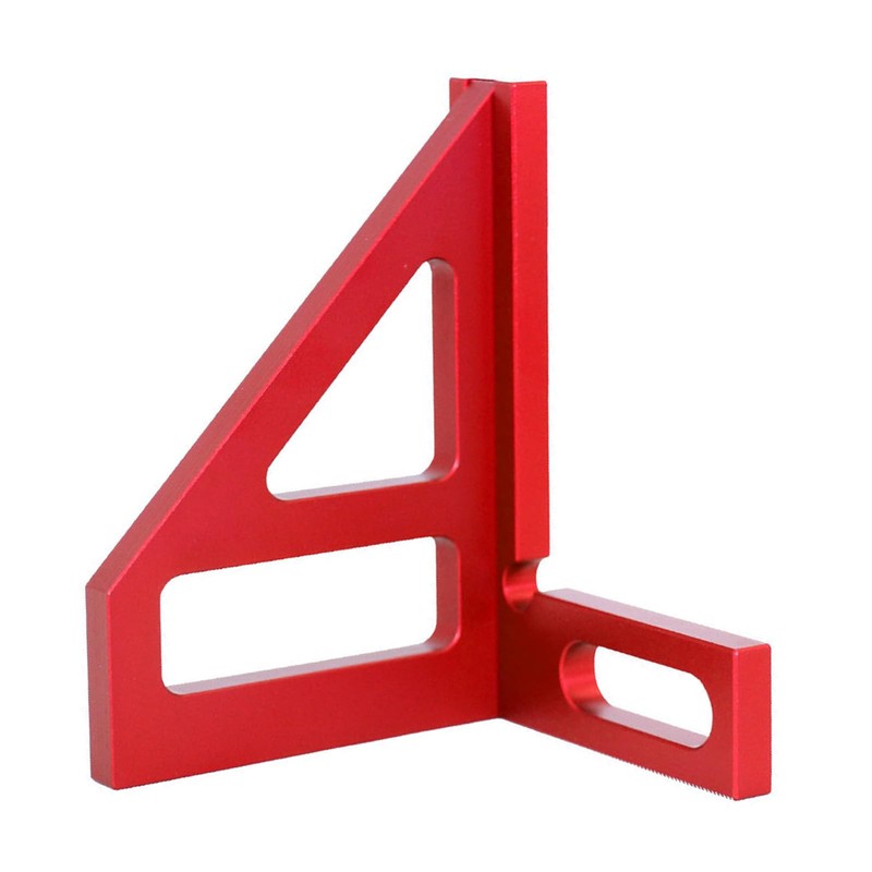 3D Multi Angle Measuring Ruler, Aluminum Alloy 45 90 Degree