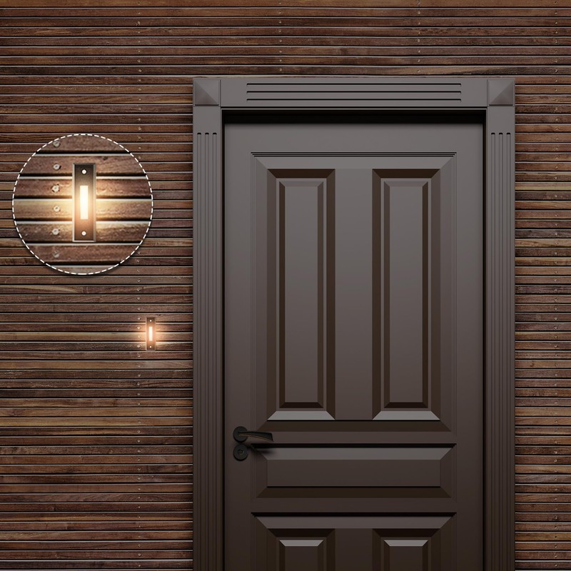 Saillong Lighted Doorbell Button, Wired Door Bell Push Buttons LED