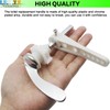 LRMYS Chrome Plated Replacement Toilet Tank Handle, Universal Fit Metal
