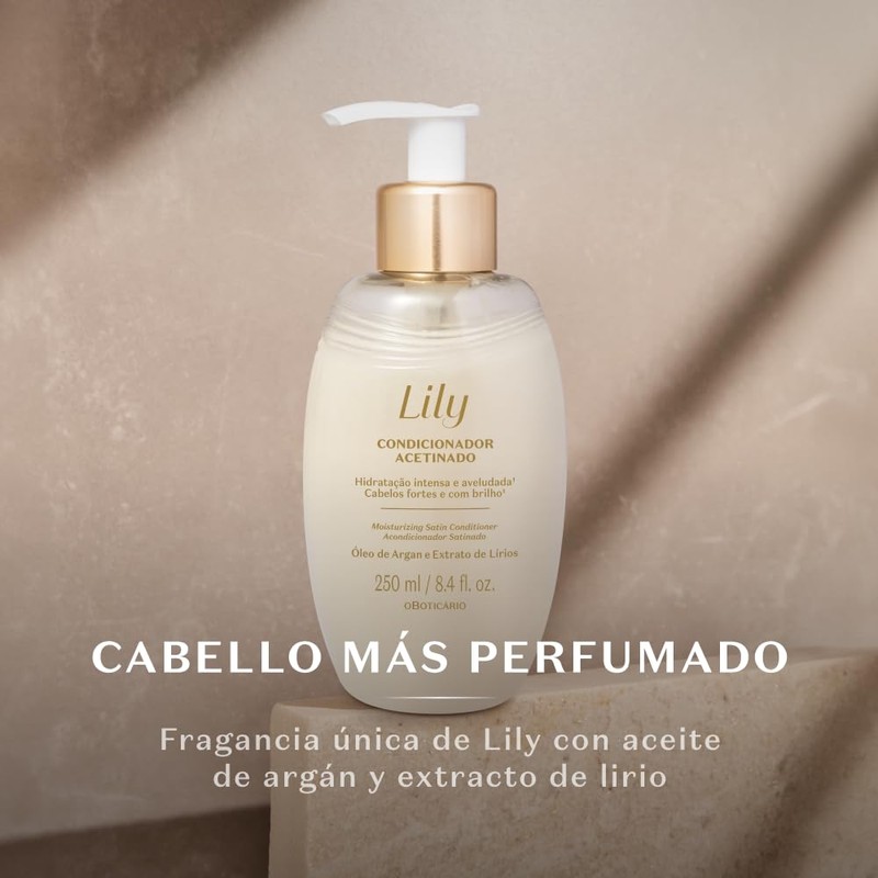 Condicionador Acetinado Lily, 250ml By O Boticário