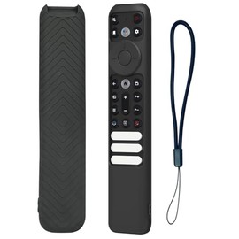 USTIYA Control Funda para TCL TV RC902V FMR1 FAR2 FMR4 FMR5/RC923 FMB3/ RC833 GUB1 (2023) / RC813 FMB1 Case Remoto Case Smart MI TVS Shockproof Cover Accesorios (Negro)