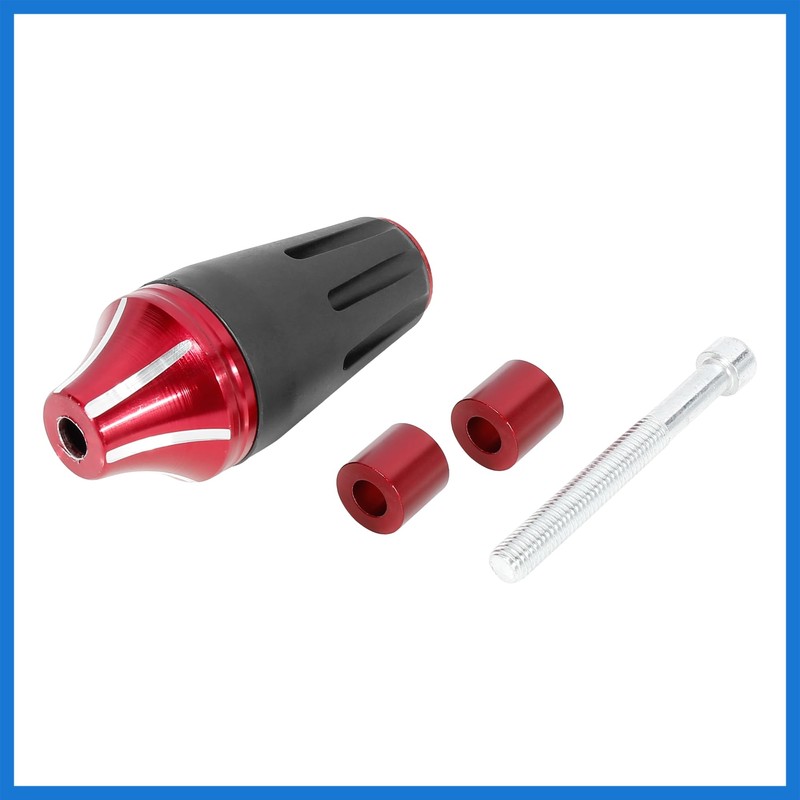 VekAuto 2pcs Red Motorcycle Universal Frame Slider Crash Protector M8