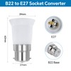SCNNC SCNNC B22 to E27 base converter, high temperature resistant