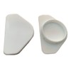 35mm White Winged Hinge & Screw Hole Cover Caps - Kitchen Cabinets/Cupboard Doors (8 x White Winged Hinge Hole Caps)