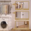 Cozivolife Over The Washer and Dryer Storage Shelf Bamboo,5 Tiers
