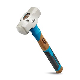 OX Tools 3lb Club Hammer Straight Hickory Handle with TPR Grip Mini Sledge Hammer Heavy Duty Handle Demolition Hammer Real Steel Hammer Head OX-P089403