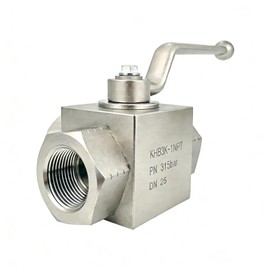 Autovo Hydraulic Valve 1 Inch 4568 PSI High Pressure, Shut-Off 3 Way Hydraulic Ball Valve KHB 1" NPT