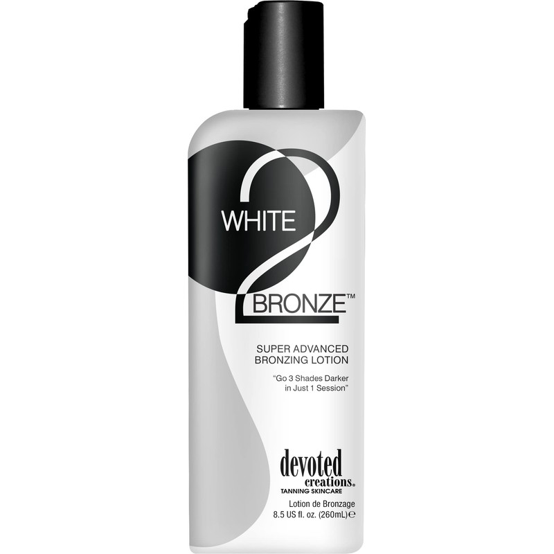 Devoted Creations White 2 Black Supre Advanced Bronzer Tanning Lotion,