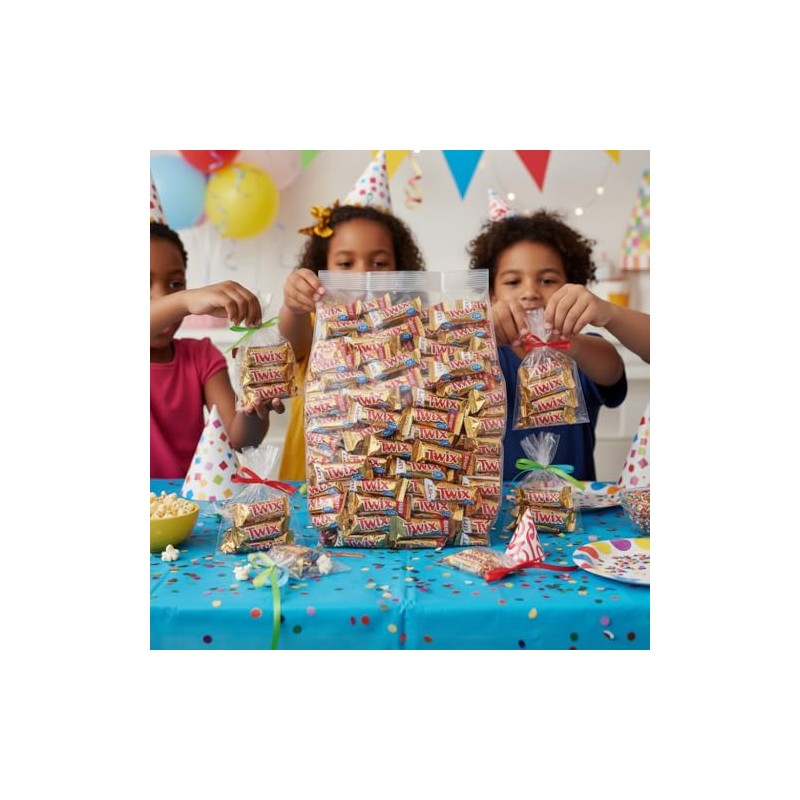 TwixCandy Bars Bulk Fun Size Candy - 50 Individually Wrapped