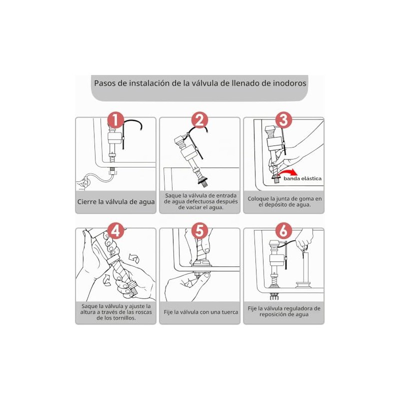Kit de Reparaci n Universal para Tanque de Inodoro