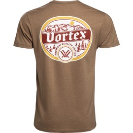 Vortex Men's Alpine Continental Short Sleeve T-Shirts (US, Alpha, Large, Regular, Regular, Coyote Heather)
