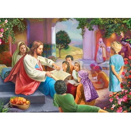 Vermont Christmas Company Jesus with Children Jigsaw Puzzle 1000 Piece