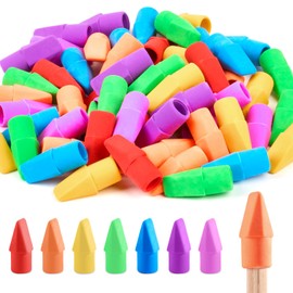 60 Pack Erasers for Kids, Sooez Pencil Top Erasers, Eraser Caps, Cap Toppers Small Cute Drawing Erasers, Classroom Must Have for Teacher & Student, Back to School Supplies
