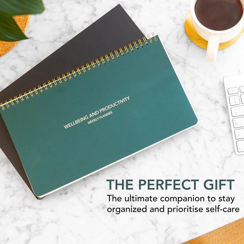 Zen & Flow - Undated Weekly Planner, Dashboard Desk Pad,