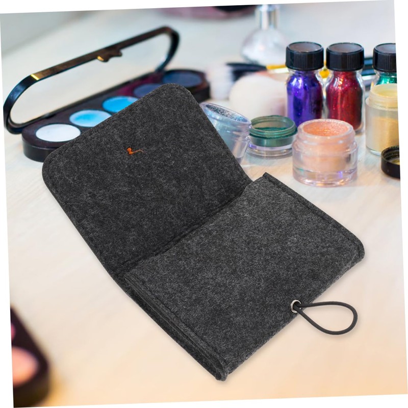 FOMIYES 2pcs Essential Oil Storage Carrying Case Felt Organizer Pouch
