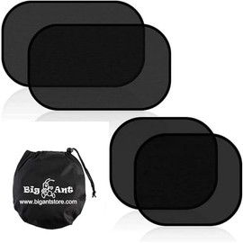 Big Ant Car Side Window Sunshade, Set of 4, Electrostatic Adsorption, Sunscreen, UV Cut + 1