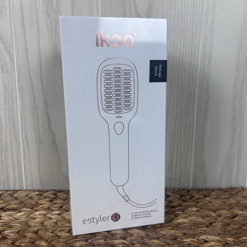 ikoo NEW ikoo E-Styler Jet Hair Straightening Brush in Beluga