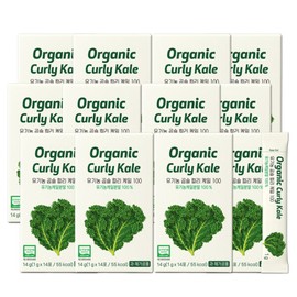 Irob (현대홈쇼핑)이롭 유기농 곱슬 컬리 케일 100 14포 X 12박스 Hyundai Home Shopping Irob Organic Curly Kale 100 14 Packs X 12 Boxes