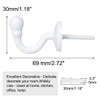 sourcing map 2pcs Curtain Tieback Hooks, Stainless Steel Tassel Curtain