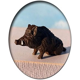 Keiler Wild Boar Sitting Model Railway Figure Hand-Painted Track 0 Zero 1:45