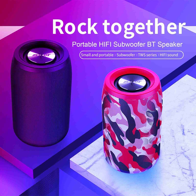 Portable Wireless Bluetooth Speaker 5W Lower Power Consumption Subwoofer for