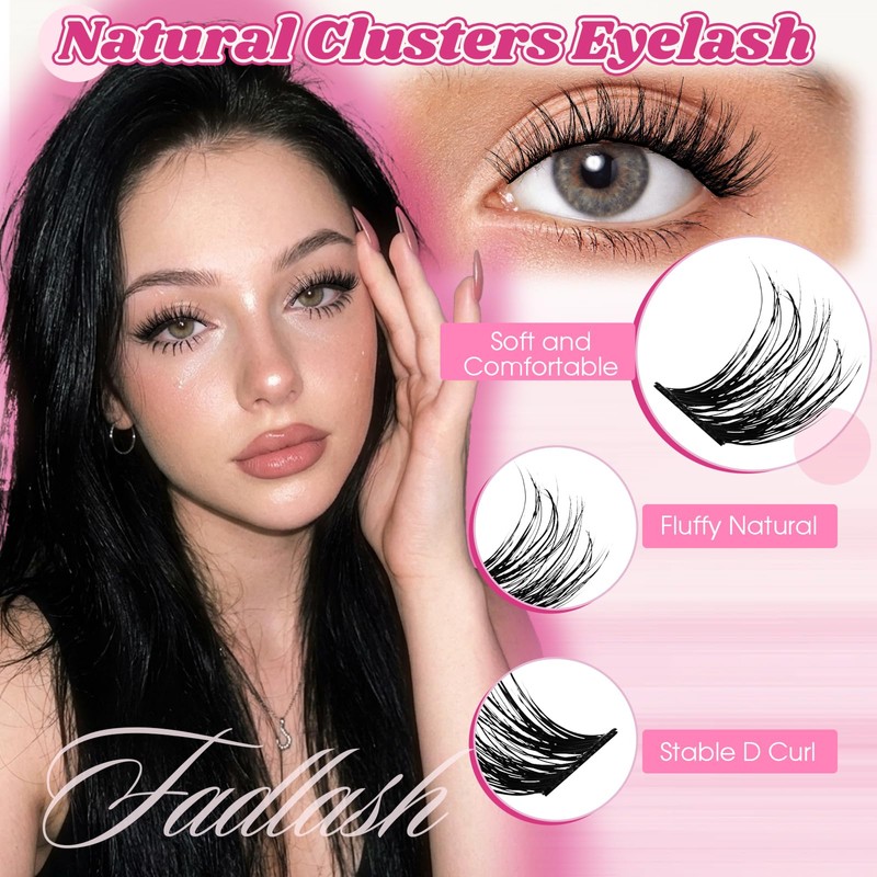 Lash Clusters Eyelash Clusters Natural D Curl Cluster Eyelash Extensions