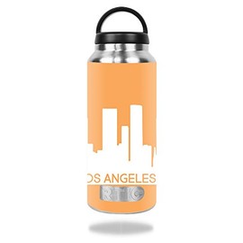 MightySkins Skin Compatible with RTIC 36oz Bottle (2016) – Los Angeles | Protective, Durable, and Unique Vinyl Decal wrap Cover | Easy to Apply, Remove, and Change Styles | Made in The USA